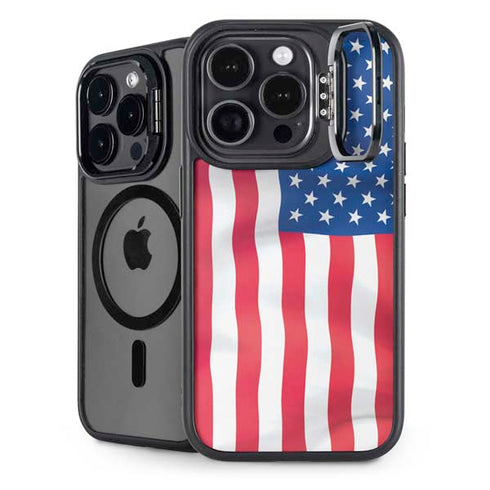 USA Flag iPhone 16 Pro Kickstand Case