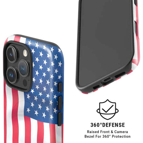 USA Flag iPhone 16 Pro Magsafe Impact Case