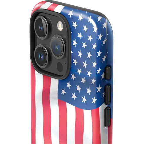 USA Flag iPhone 16 Pro Max Impact Case