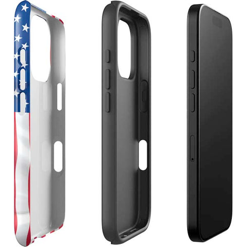 USA Flag iPhone 16 Pro Max Impact Case