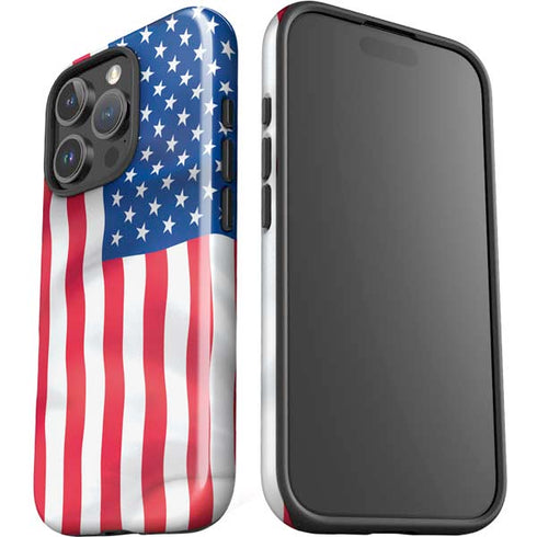 USA Flag iPhone 16 Pro Max Impact Case