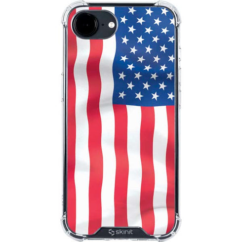 USA Flag iPhone 16e Clear Case