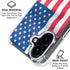 USA Flag iPhone 17 Clear Case