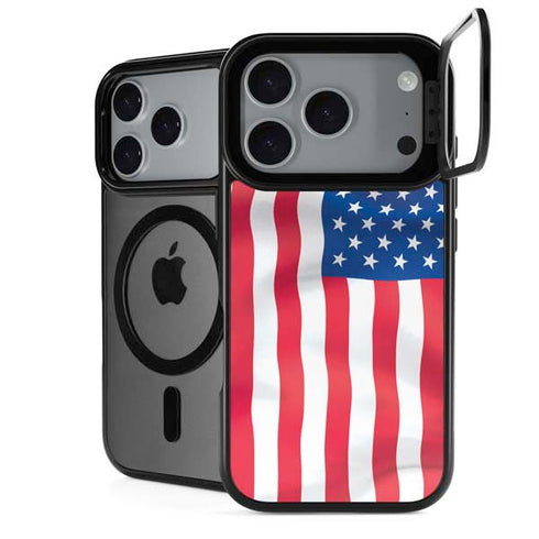 USA Flag iPhone 18 Pro Max Kickstand Case