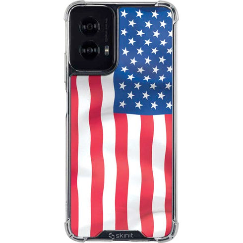 USA Flag Moto G Power 5G (2024) Clear Case