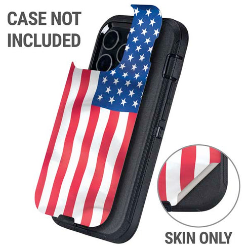 USA Flag Otterbox Defender iPhone Skin