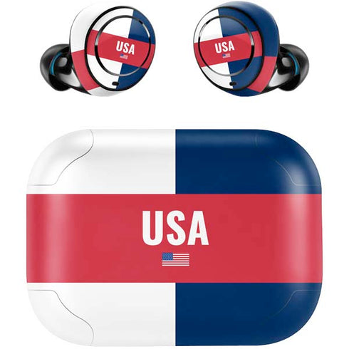 USA Flag Color Block Amazon Echo Buds Skin