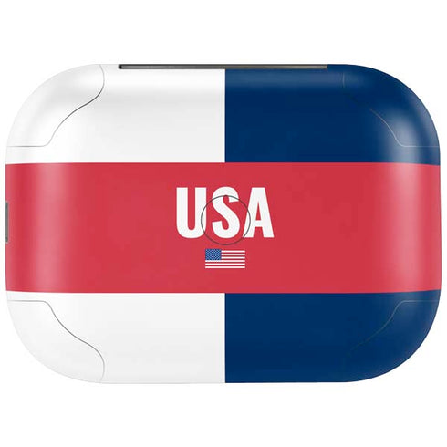 USA Flag Color Block Amazon Echo Buds Skin