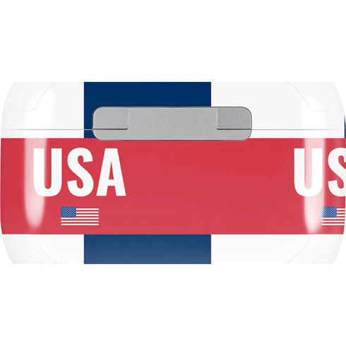 USA Flag Color Block AirPods Skins