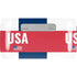 USA Flag Color Block AirPods Skins