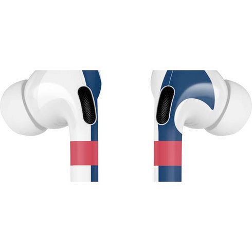 USA Flag Color Block AirPods Skins
