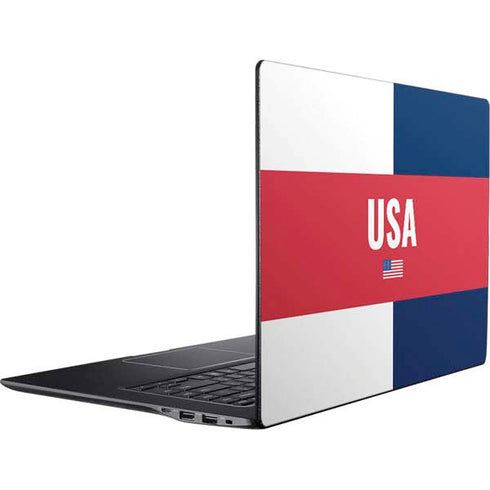 USA Flag Color Block Ativ Book 9 (15.6in 2014) Skin