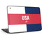 USA Flag Color Block HP Chromebook Skin