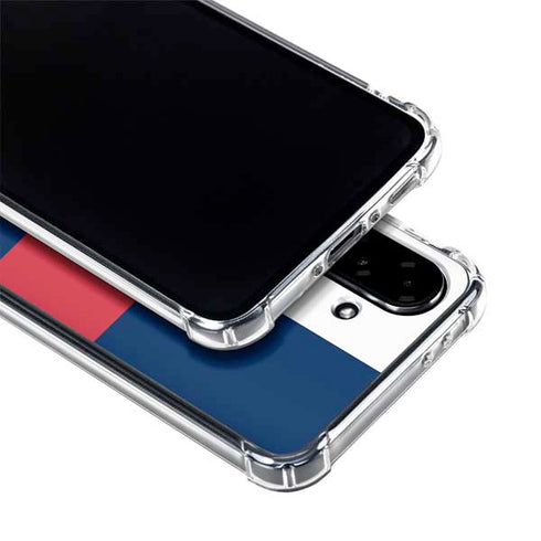 USA Flag Color Block Galaxy A36 5G Clear Case