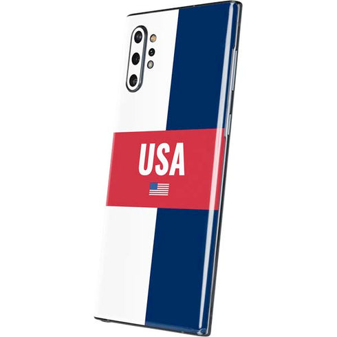 USA Flag Color Block Galaxy Note 10 Plus Skin