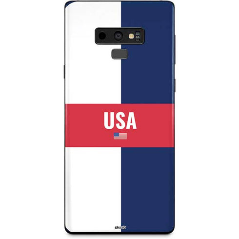 USA Flag Color Block Galaxy Note 9 Skin