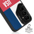 USA Flag Color Block Galaxy S25 Kickstand Case