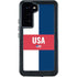 USA Flag Color Block Galaxy S24 Plus Waterproof Case