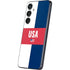 USA Flag Color Block Galaxy S25 Skin