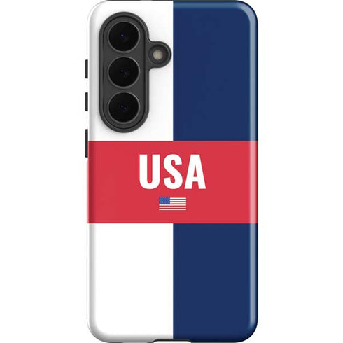 USA Flag Color Block Galaxy S26 Impact Case