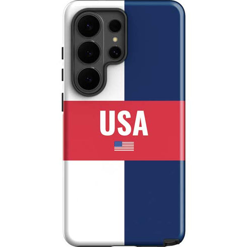 USA Flag Color Block Galaxy S26 Ultra Impact Case