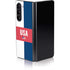 USA Flag Color Block Galaxy Z Fold5 5G Skin
