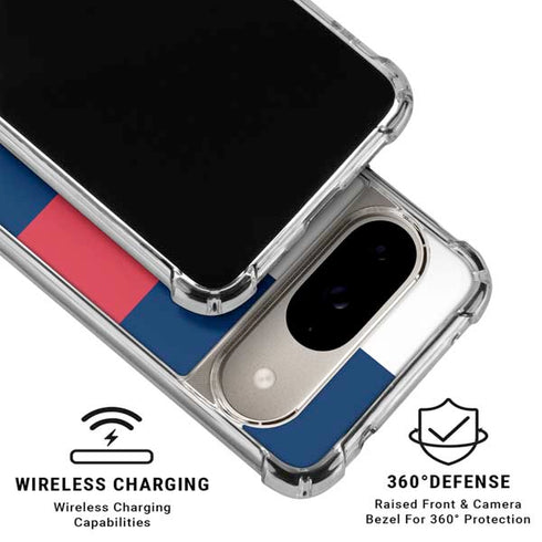 USA Flag Color Block Google Pixel 10 Clear Case