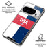USA Flag Color Block Google Pixel 10 Pro XL Clear Case