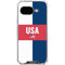 USA Flag Color Block Google Pixel 9a Clear Case