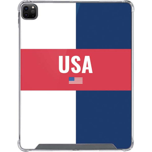 USA Flag Color Block iPad Cases
