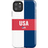 USA Flag Color Block iPhone Cases