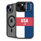 USA Flag Color Block iPhone 13 Kickstand Case