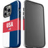 USA Flag Color Block iPhone 15 Pro Impact Case