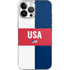 USA Flag Color Block iPhone 15 Pro Max Skin