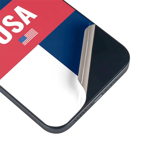 USA Flag Color Block iPhone 15 Skin