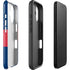 USA Flag Color Block iPhone 16 Impact Case
