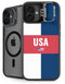 USA Flag Color Block iPhone 16 Kickstand Case