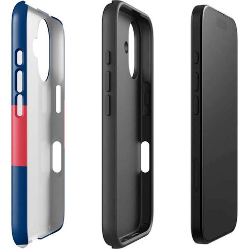 USA Flag Color Block iPhone 16 Plus Impact Case