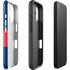USA Flag Color Block iPhone 16 Plus Impact Case