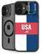 USA Flag Color Block iPhone 16 Plus Kickstand Case