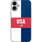 USA Flag Color Block iPhone 16 Plus Skin