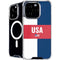 USA Flag Color Block iPhone 16 Pro MagSafe Case