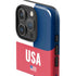 USA Flag Color Block iPhone 16 Pro Max Impact Case