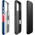 USA Flag Color Block iPhone 16 Pro Max Impact Case