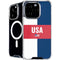 USA Flag Color Block iPhone 16 Pro Max MagSafe Case