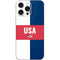 USA Flag Color Block iPhone 16 Pro Max Skin