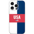 USA Flag Color Block iPhone 16 Pro Skin