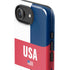 USA Flag Color Block iPhone 16e Impact Case