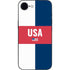 USA Flag Color Block iPhone 16e Skin