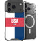 USA Flag Color Block iPhone 18 Pro MagSafe Case
